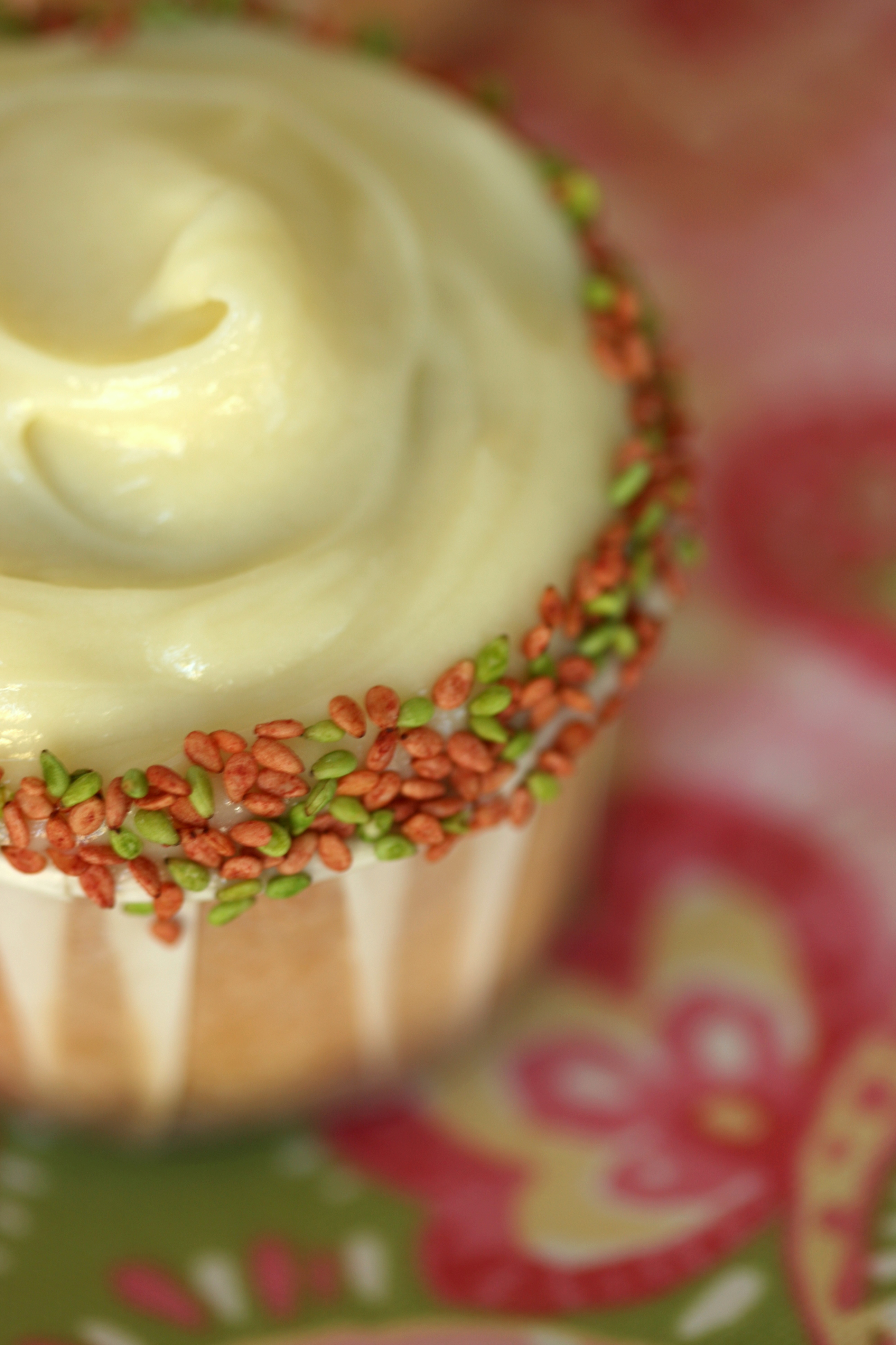 Wasabi White Chocolate Cupcakes with Plum Sake Filling